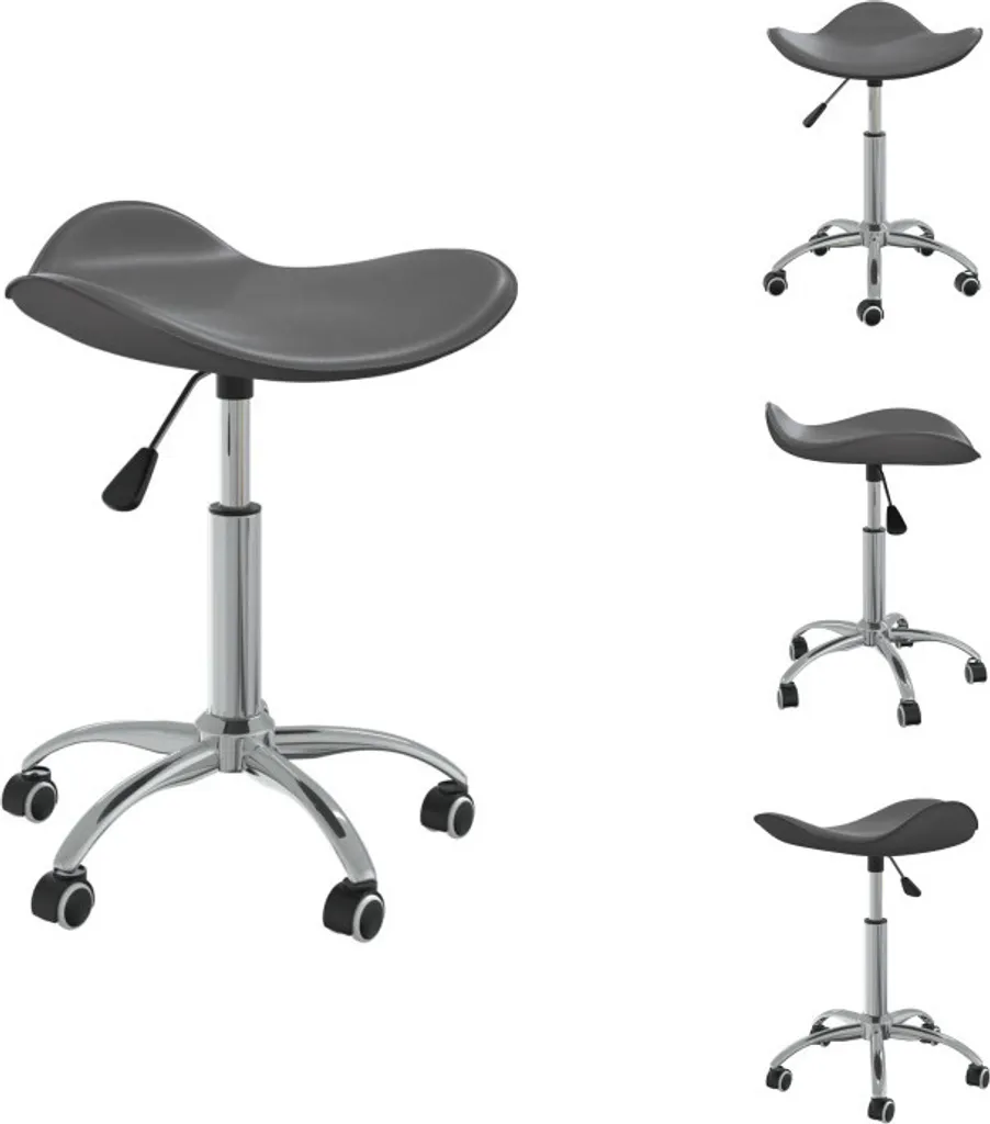 vidaXL Sedia da Ufficio Grigia in Pelle Finta | Comfort Professionale