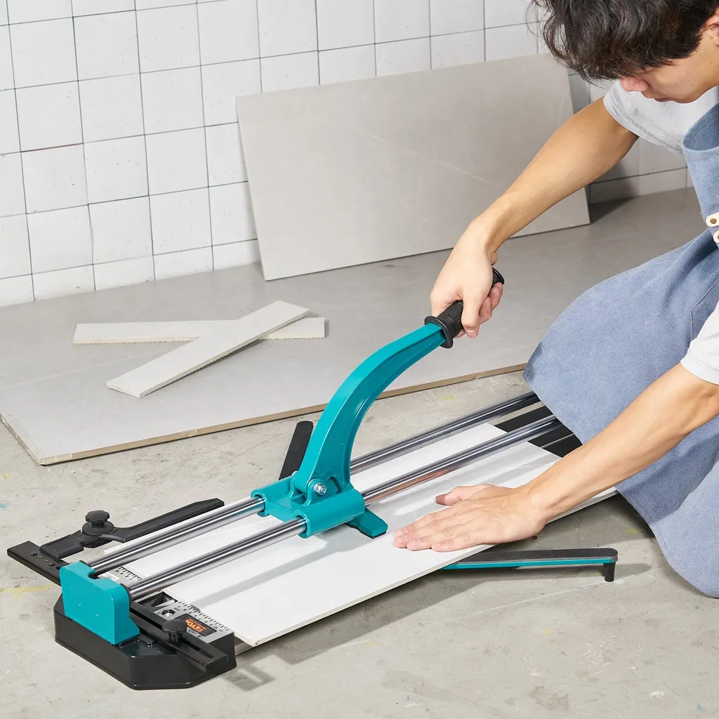Tagliapiastrelle Professionale 1200mm | Doppia Guida per Gres e Ceramica - 8