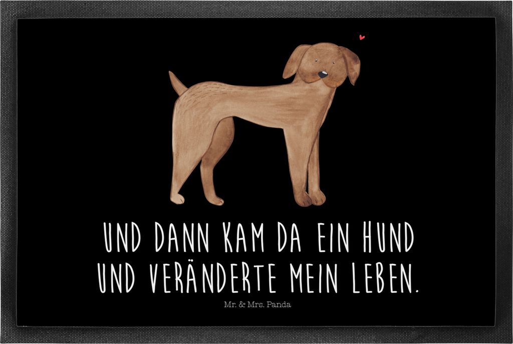 Mr. & Mrs. Panda fußmatte Hund Dogge 40 x 60 cm - Schwarz - Geschenk, Schmutzmatte, Sprüche, Bodenvorleger, Herz, Türvorleger, Hunde, Deutsche, ...