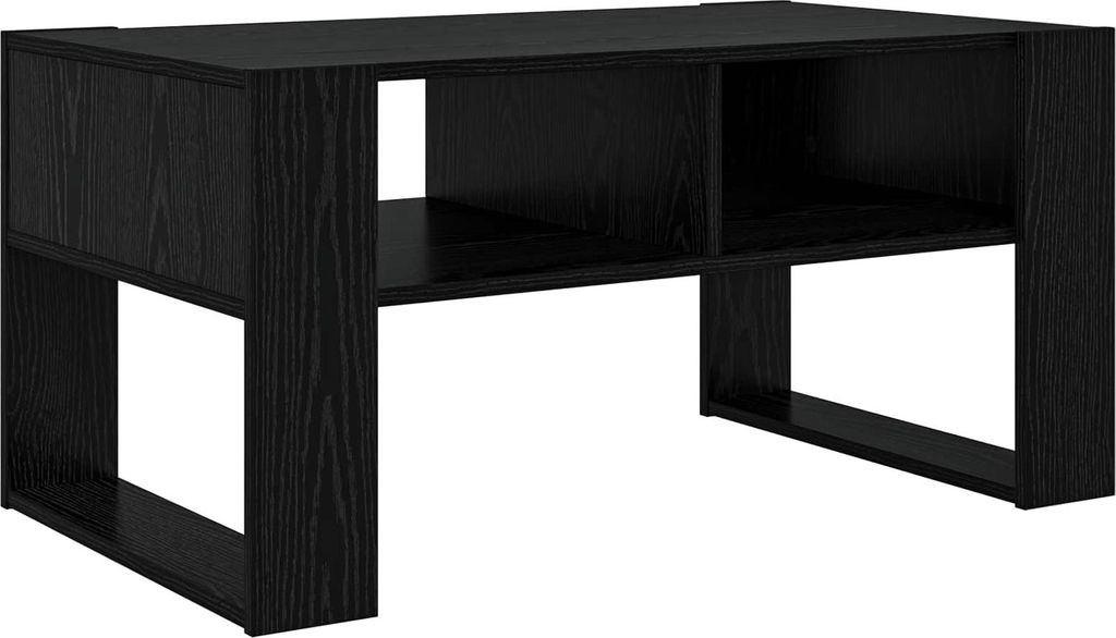 vidaXL Couchtisch Schwarz Eichen-Optik 92 x 53 x 45 cm Holzwerkstoff