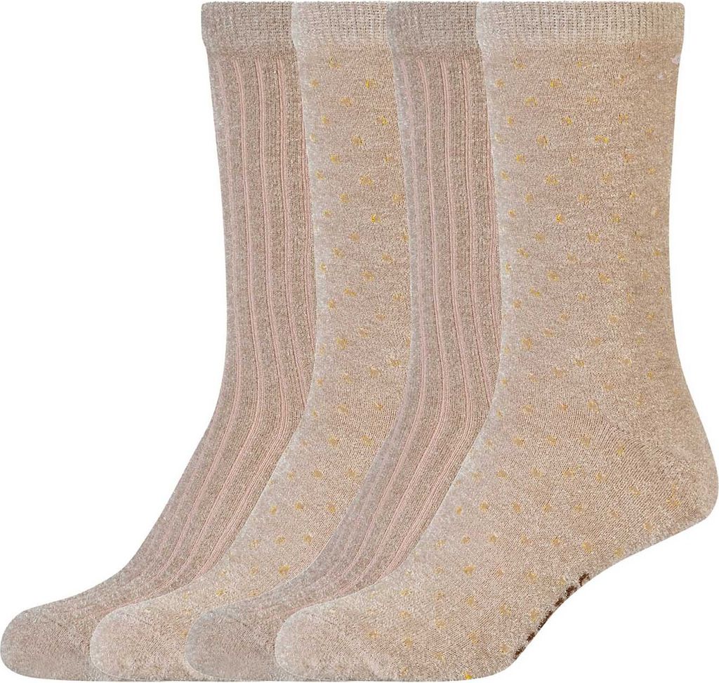 Camano Socken cosy shiny in Box im praktischen 4er Pack nature 35-38