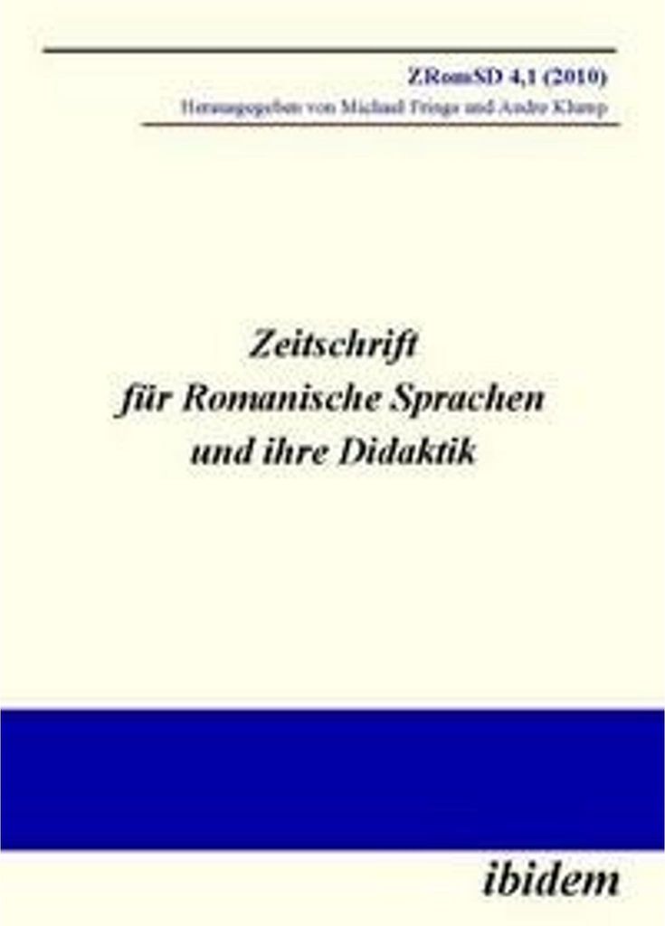 Zeitschrift für Romanische Sprachen und ihre Didaktik