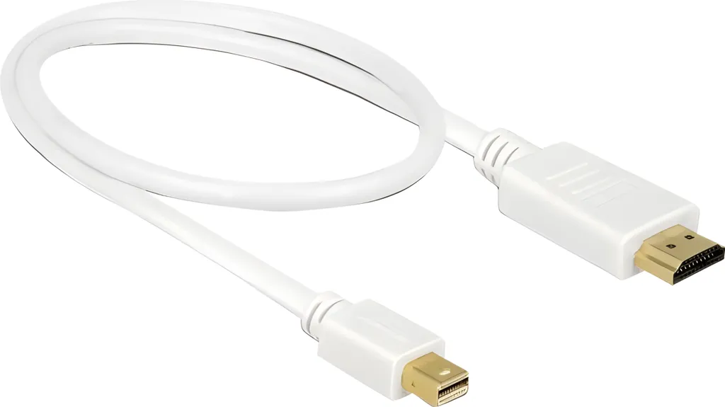 Câble Delock mini DisplayPort vers HDMI 0.5m blanc type 1.1 mâle-mâle