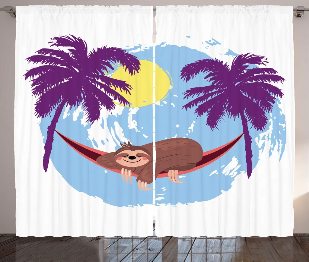 Rideau à rubans froncés avec crochets pour chambre à coucher 280x225cm