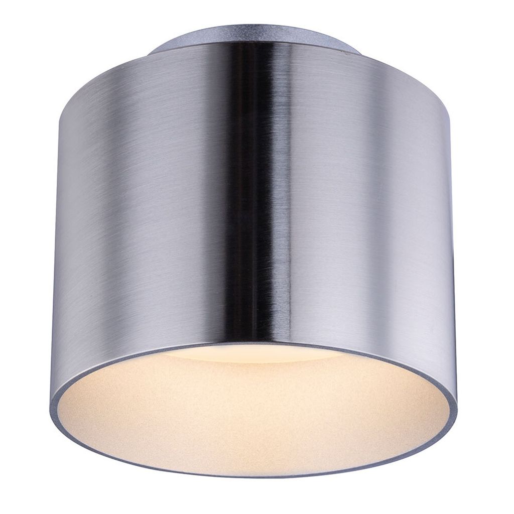 LED Deckenleuchte, Aluminium, nickel-matt, 3 Lichtstufen Produktbild 