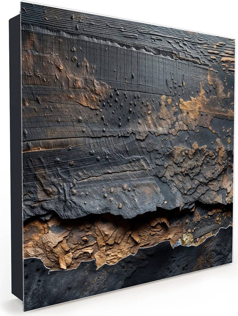 Nachbildung-Schlüsselkasten, Magnetpinnwand und Memoboard mit Glasfront Motiv Abstrakte Struktur