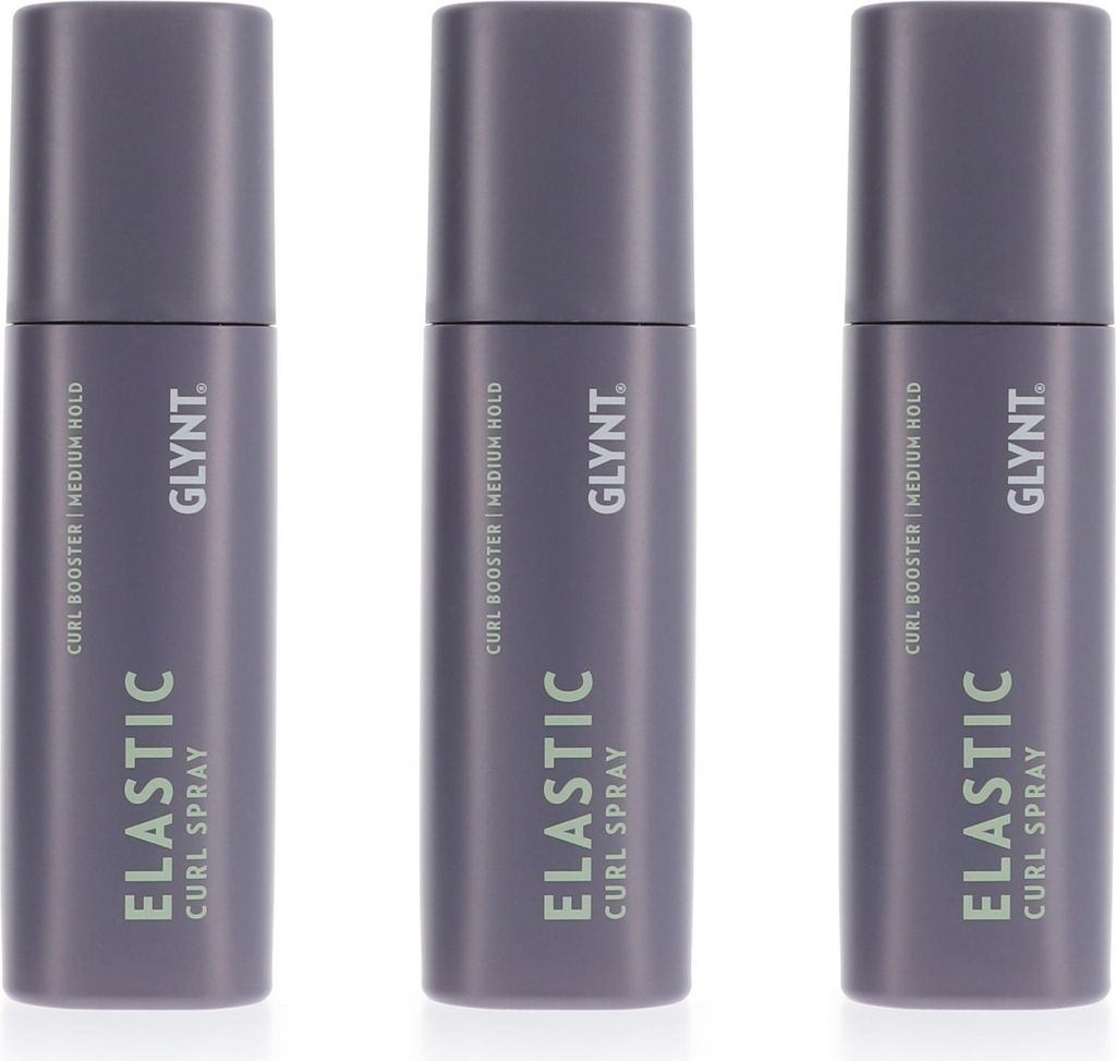GLYNT Elastic Curl Spray 3 x 150 ml für Locken Gelspray mittlerer halt Set