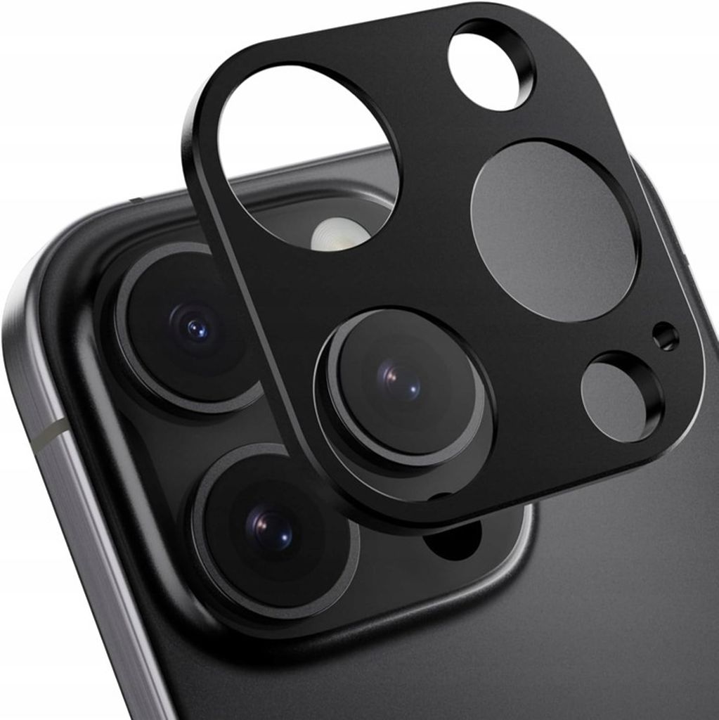 SwitchEasy LenShield Aluminium-Kameraschutz für iPhone 16 Pro / 16 Pro Max, Titanschwarz