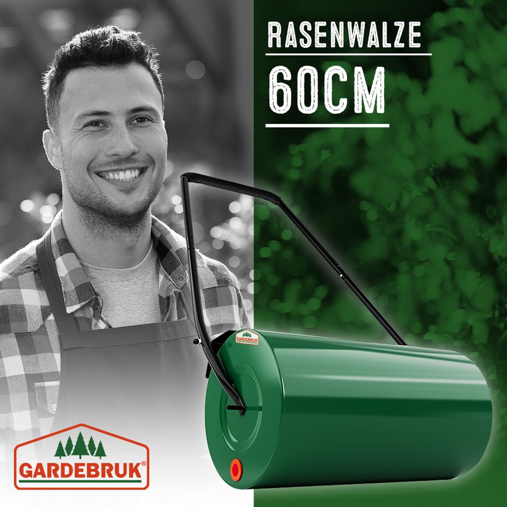 GARDEBRUK® Rasenwalze 60cm 50L gepolsterter Griff Produktbild 8