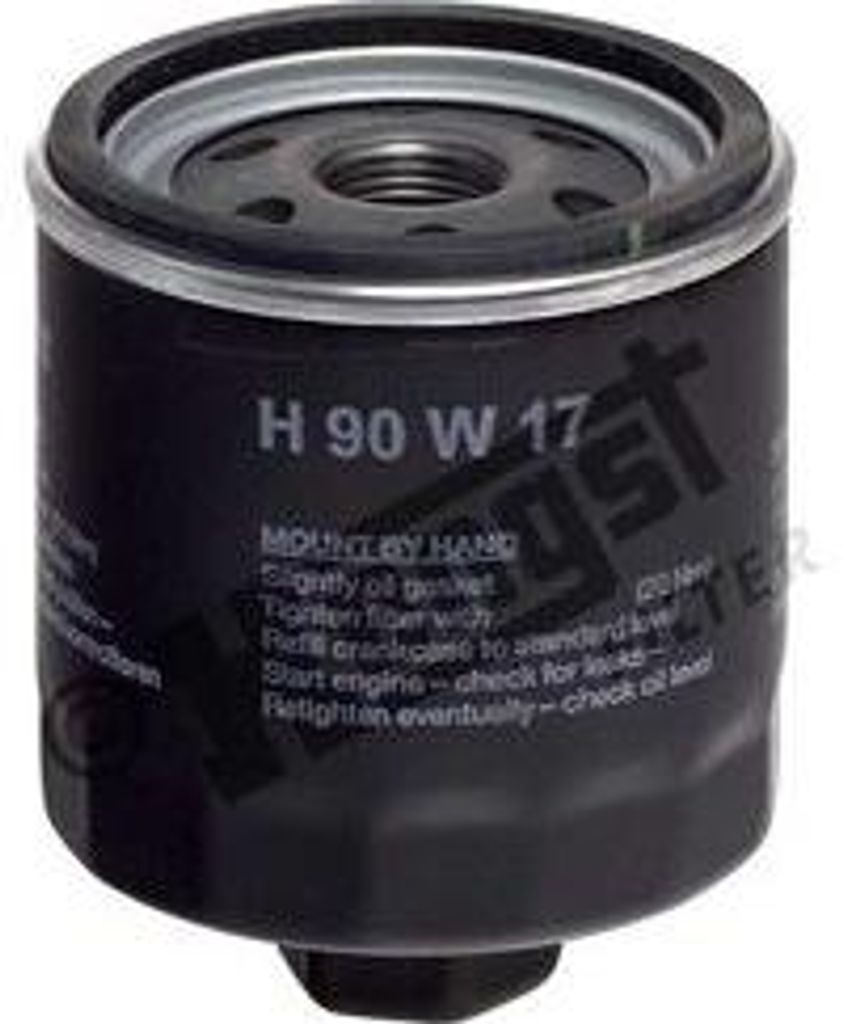 HENGST FILTER H90W17 Ölfilter OE 030115561AA kompatibel mit Vento, Polo 6V, Polo 6N, Polo 6R, Polo Playa, Polo 9N, New Beetle, Lupo, Golf VI, Golf...
