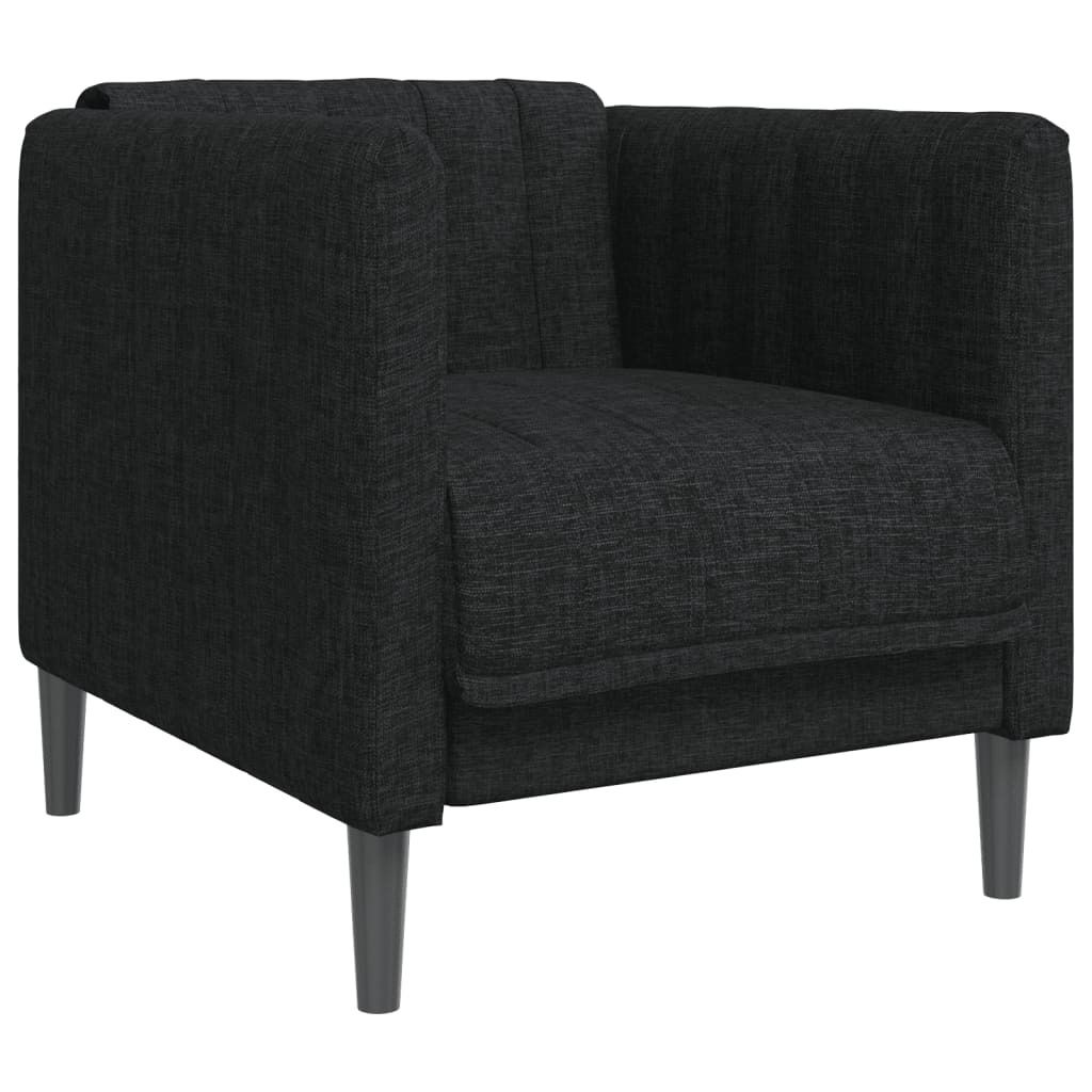 Sessel Stoff Schwarz 69 x 76,5 x 74,5 cm (B x T x H)