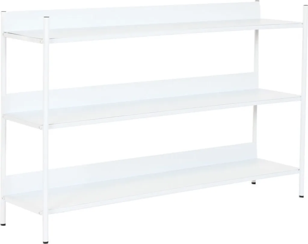 Étagère robuste Home ESPRIT en métal blanc 120cm au design épuré
