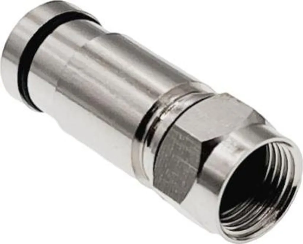Raccord compression RG6 4.80mm RGTec pour installation TV et décodeurs