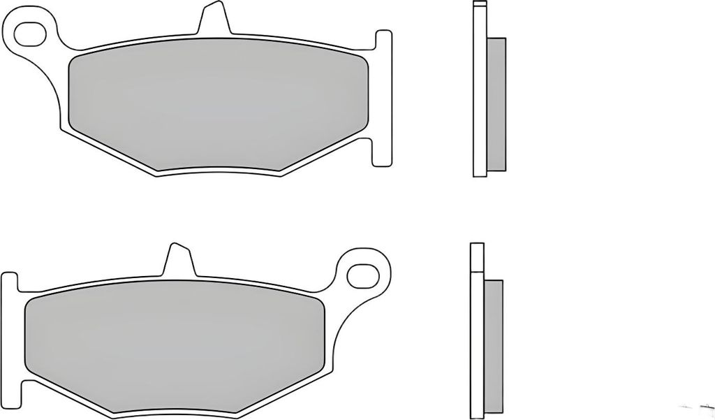 Brembo Bremsbelag Typ SP, Sintermetall mit ABE, Bremsbelag 07SU32" Satz"