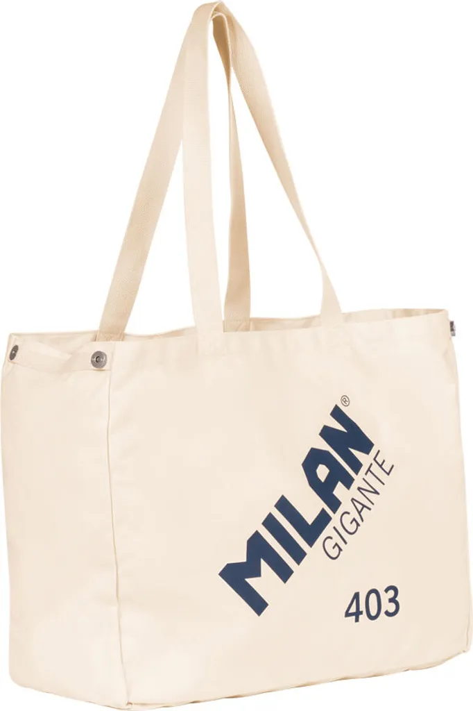 Grand Sac Fourre-tout Milan 403 Beige en Toile - Format XXL Ultra Chic