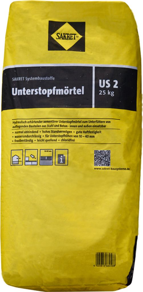 SAKRET Unterstopfmörtel US 2 Quellmörtel 25KG Produktbild 