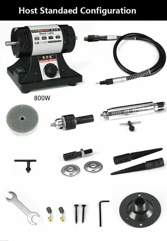 Mini-ponceuse 10000 tr/min Braun 800W - Finition métaux de précision - 2