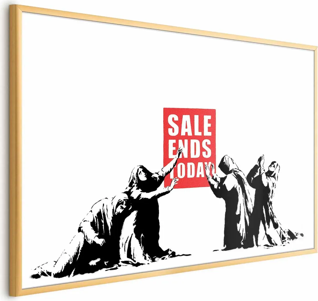 Cornice Oro 60x40 per Poster Senza Bordo - Minimal Design Contemporaneo