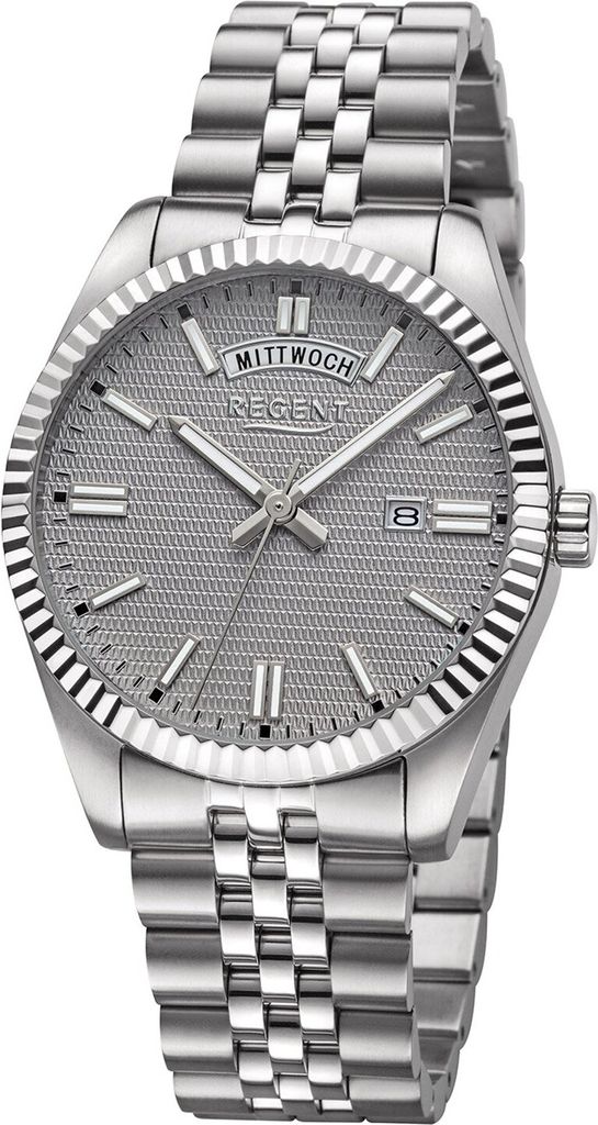 Regent BA-881 Herrenuhr Stahl/Anthrazit