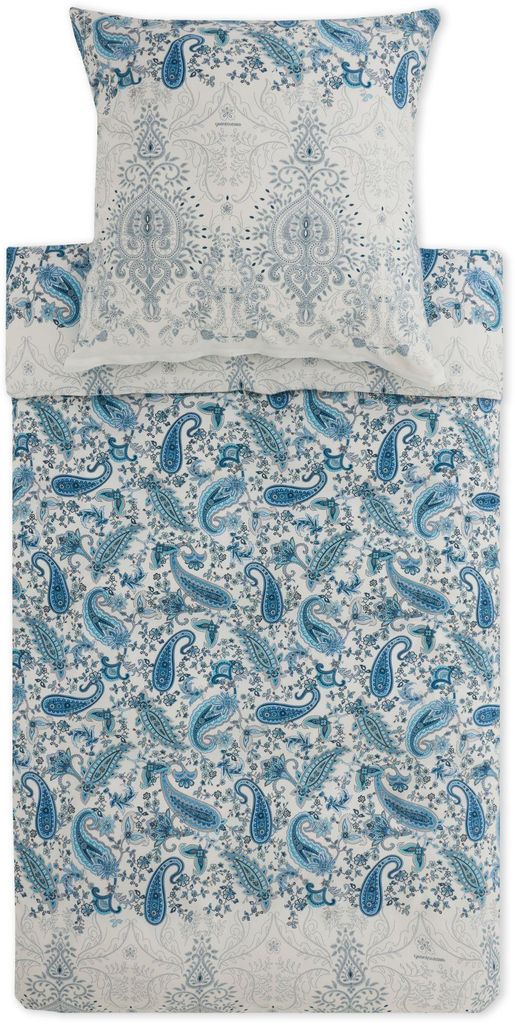 Bassetti Satin-Bettwäsche-Garnitur Monnalisa Farbe HIMMELBLAU C1 Größe 135x200+80x80