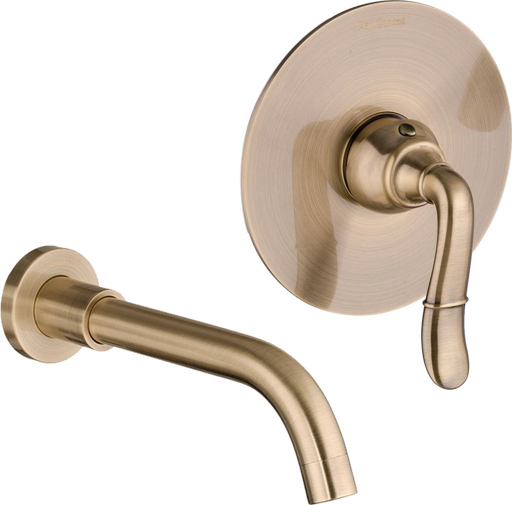 PaulGurkes Waschtischarmatur Bronze Unterputz Retro Antik Waschschalenarmatur