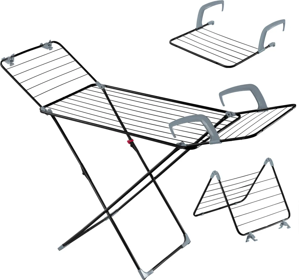 Asciugatrice KADAX 3 in 1 Verticale Pieghevole: Stendino Balcone con Ruote