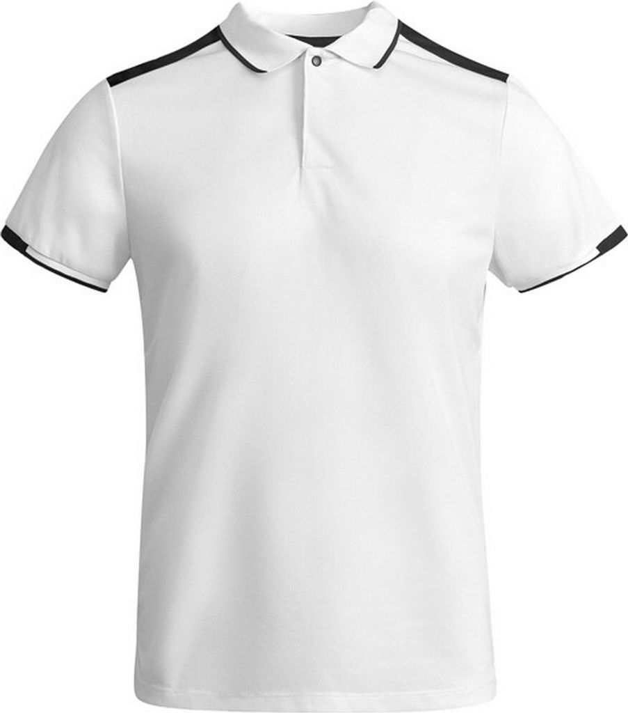 Roly - "Tamil" Poloshirt für Herren kurzärmlig PF4429 (L) (Weiß/Schwarz)