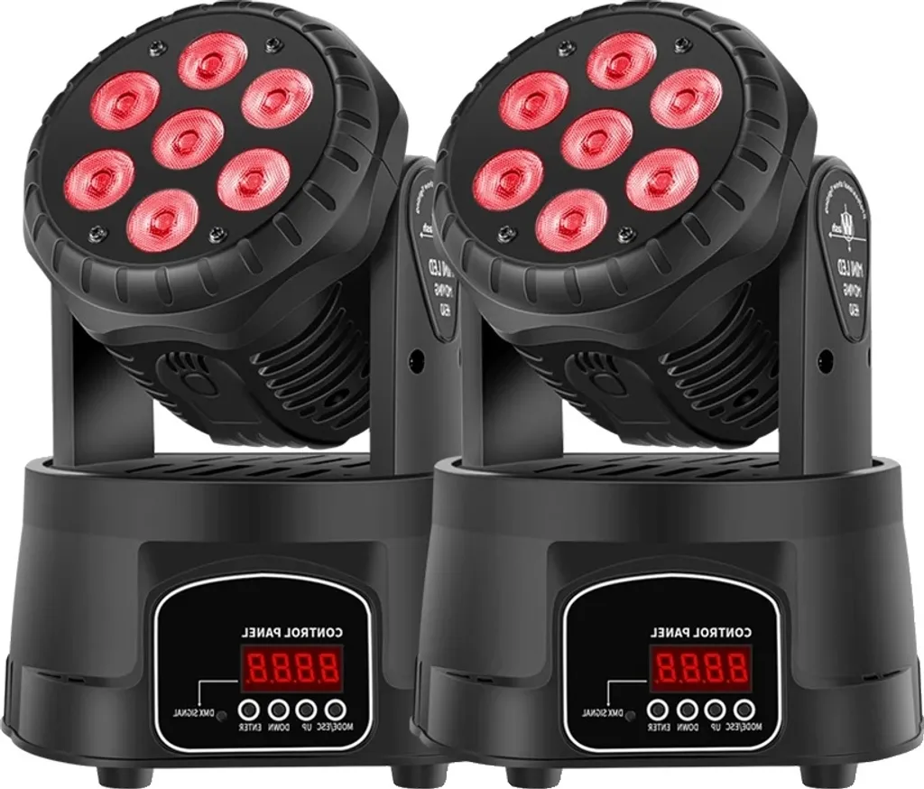 Lyre LED Wash 7x15W Compacte - Finis les Éclairages Encombrants et Fixes
