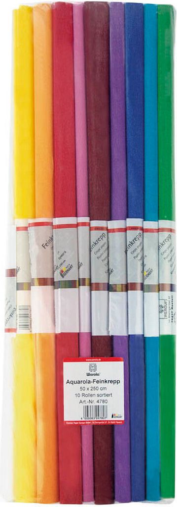 Papier Crêpe Assorti 10 Pièces # Weo 4780 Couleur Fixe Image du produit 