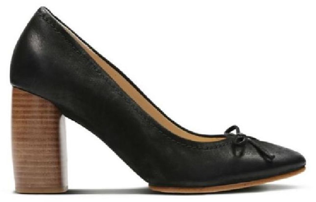 Clarks Damen Grace Nina schwarz Leder Pumps 37,5