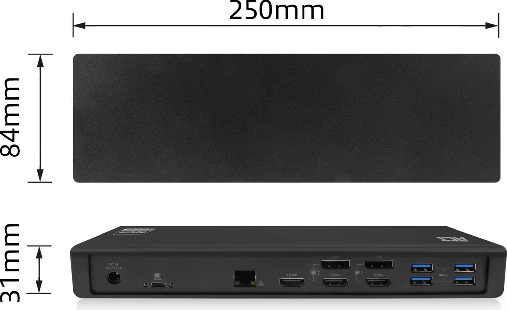 Station d'accueil USB-C haute vitesse ACT AC7048 compacte