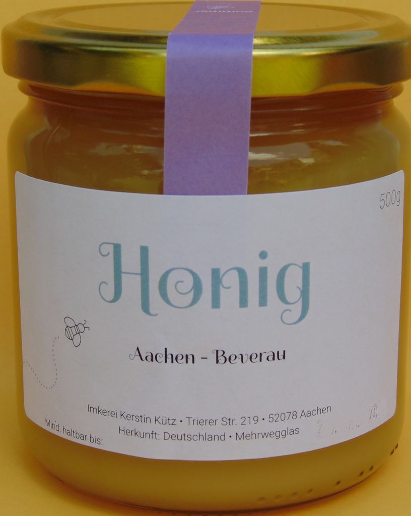 Sommerhonig aus der Region Aachen-Beverau - cremig 500 g