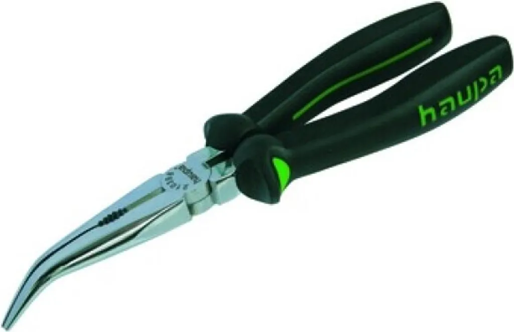 Haupa 210398 Black-Line Pinza Telefonista Becchi Piegati 200mm Professional