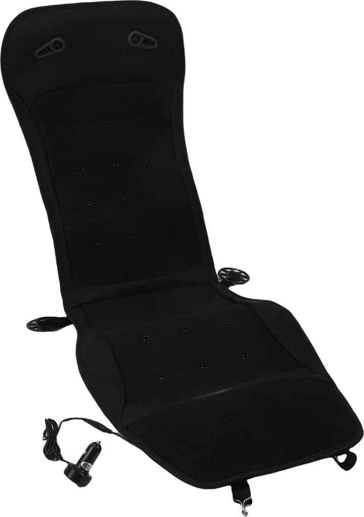 Coprisedile Auto Ventilato Nero | Ventola 12V 24V Traspirante