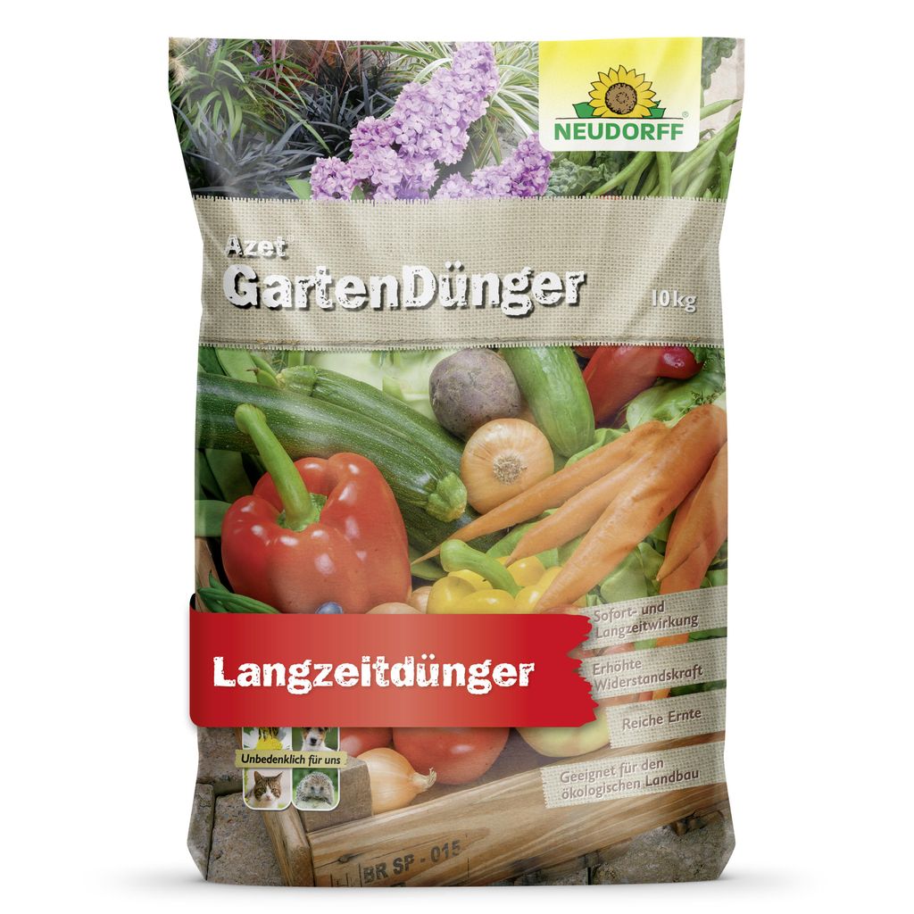 Neudorff Azet UniversalDünger - 10 kg organischer Sofort- & Produktbild 