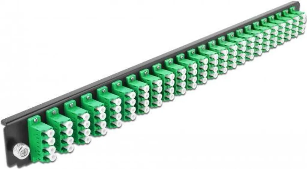Delock 19" Pannello Frontale 24 Port LC Quad Verde per Spleißbox