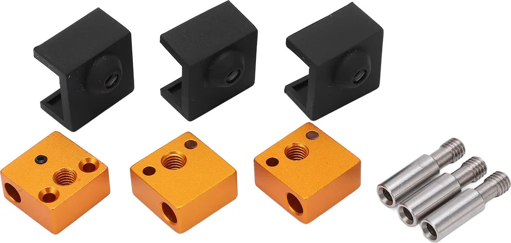 Accessori Stampante 3D: Blocco Riscaldante Alluminio e Calza Silicone MK8