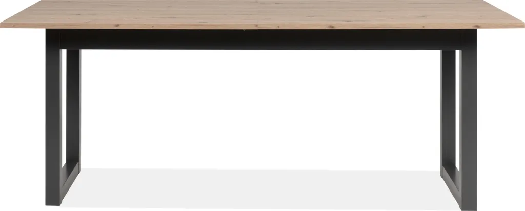 CALICOSY Table à manger extensible DENVER Chêne et Anthracite L200/240 cm