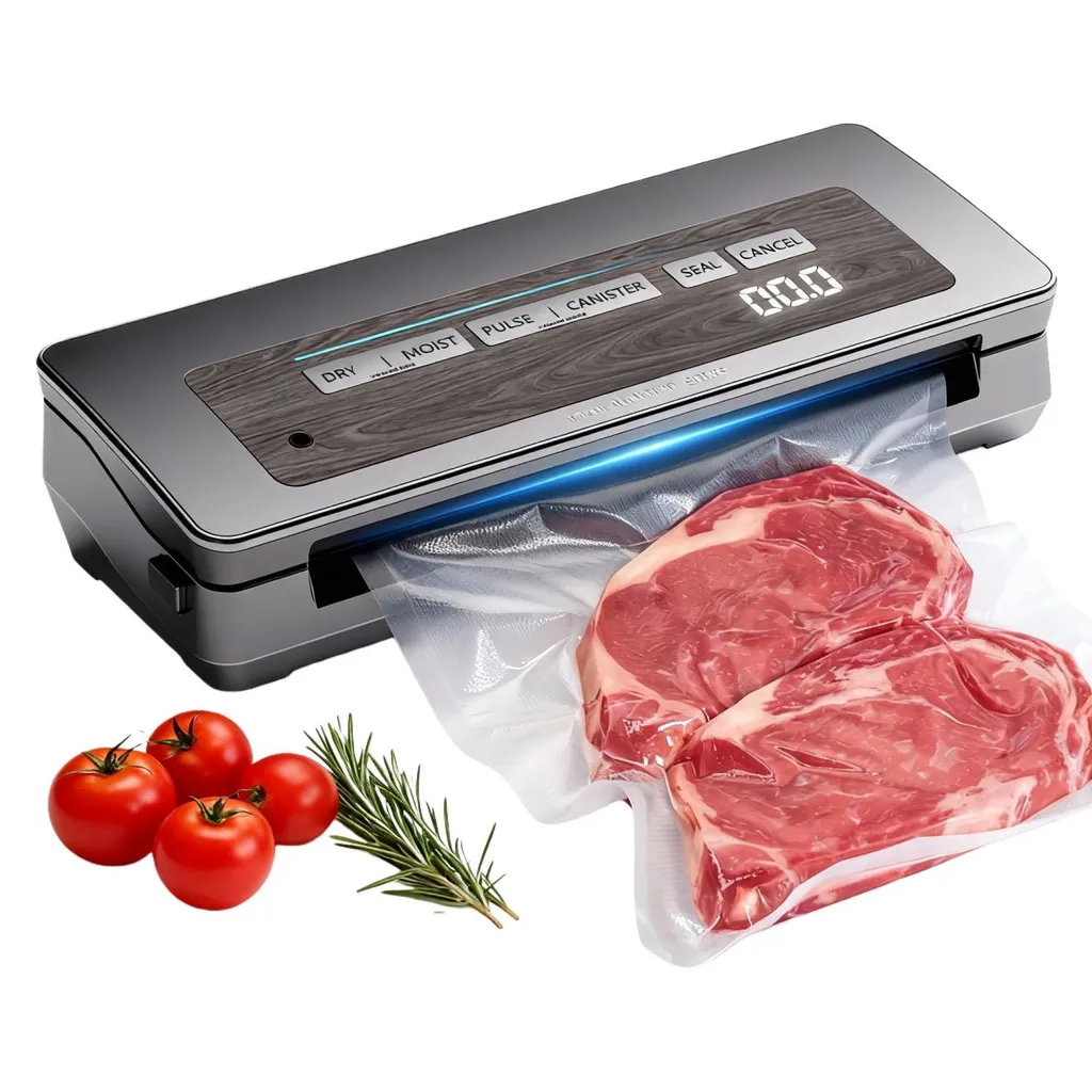 Machine sous vide alimentaire AIORBER 100W avec Affichage Numérique Gris