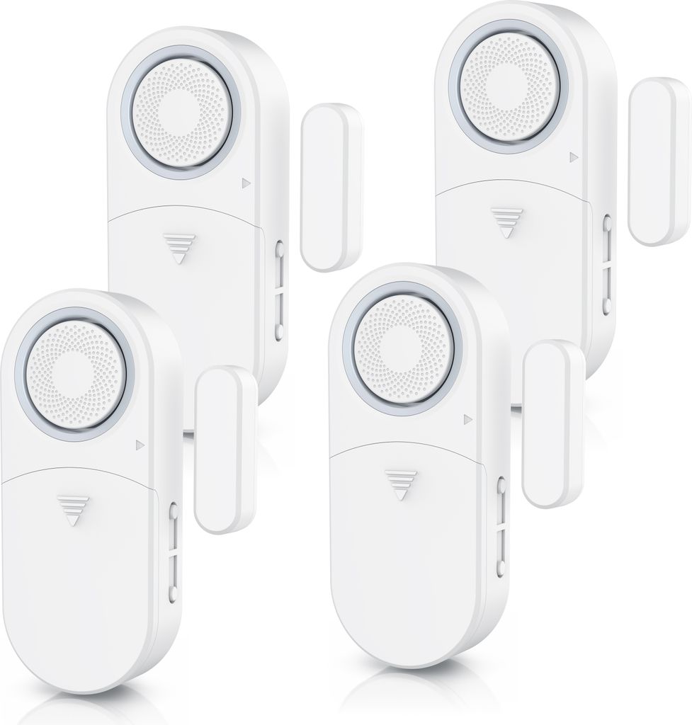 BEARWARE 4x alarm okienny / alarm drzwiowy, głośny sygnał Zdjęcie produktu 