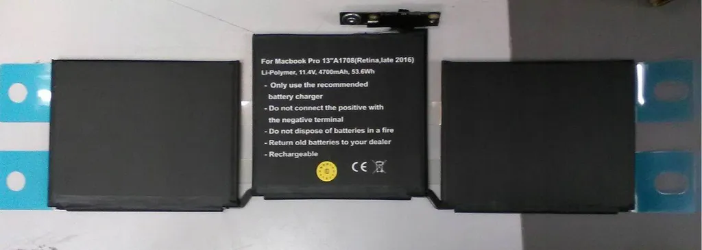 Batteria A1708 CoreParts per MacBook Pro | Performance 4700mAh Li-Pol