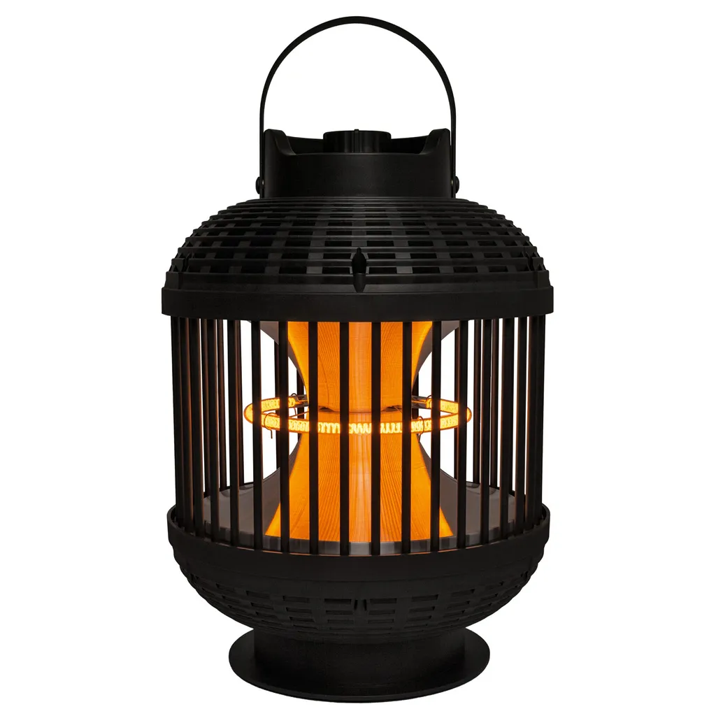 Chauffage de terrasse infrarouge pour table, lanterne Rome 1200W inox