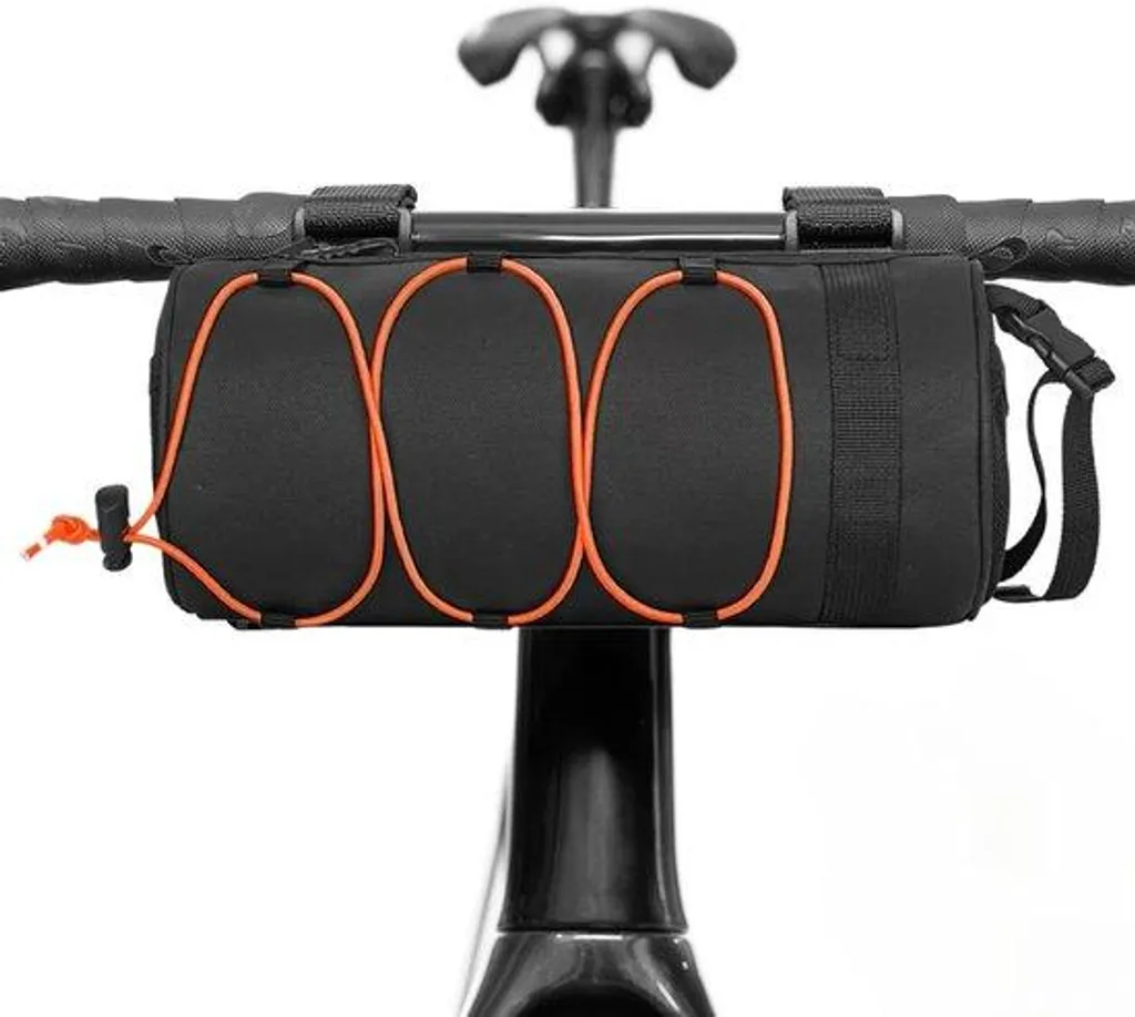 Sacoche de guidon vélo étanche : gardez vos affaires au sec en orange