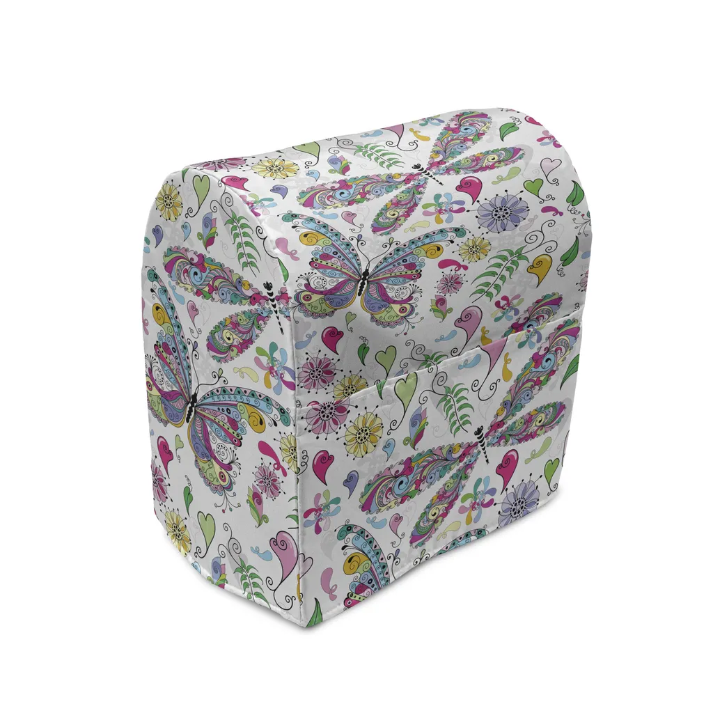 Protection de cuisine pour mixeur avec poches et motif multicolore