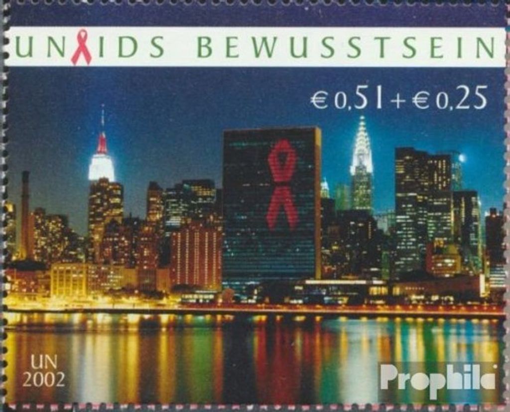 Briefmarken UNO - Wien 2002 Mi 380 (kompl.Ausg.) gestempelt UNAIDS