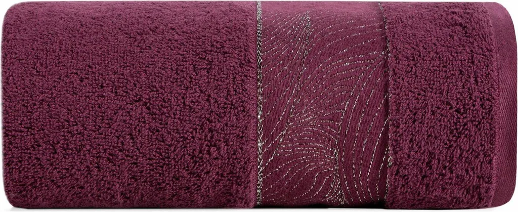 Asciugamano Design Mariel 50x90 Bordeaux | Eurofirany Spugna 500g