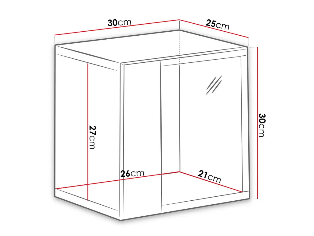 Vetrinetta Pensile Nera RIONATA 10: Arredo Moderno con Vetro e Luci LED - 3
