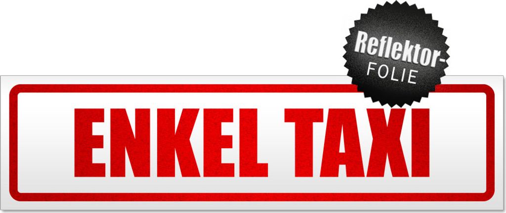 Enkel Taxi Magnetschild Schild magnetisch