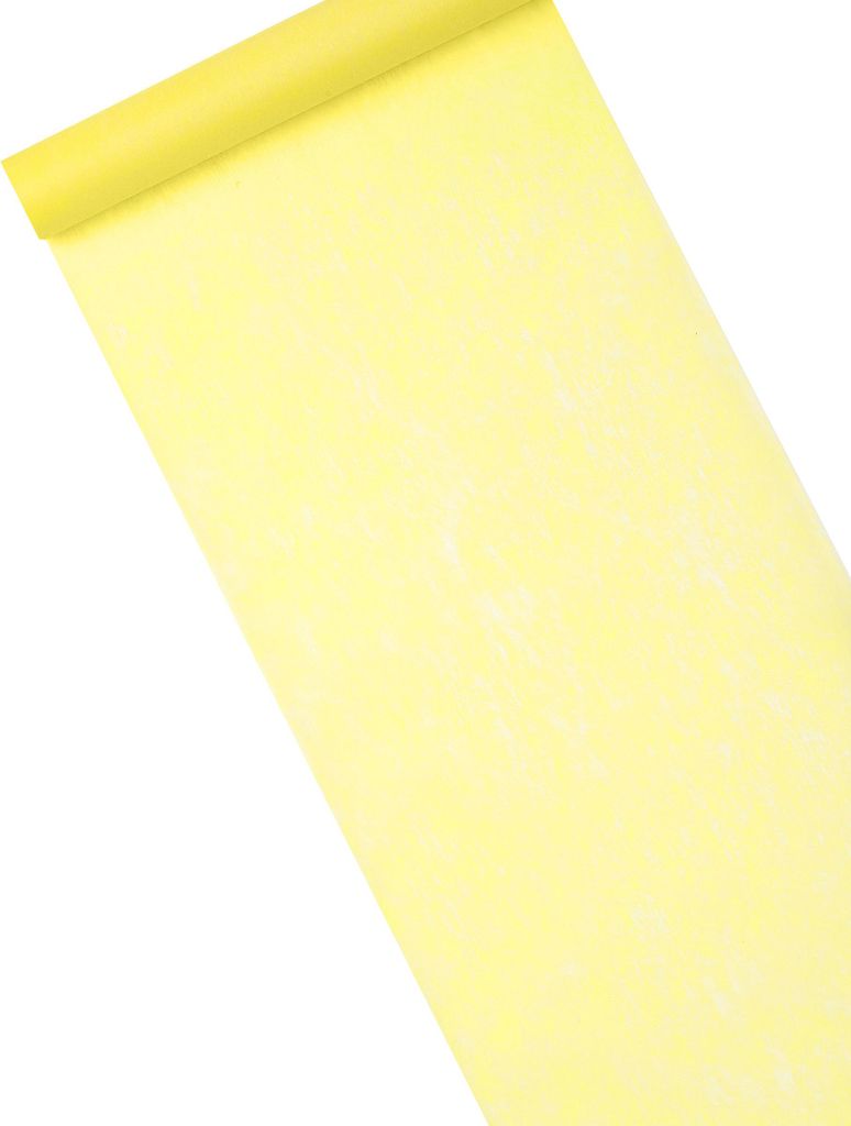 Tischläufer 29 cm x 10 m gelb - Einheitsgröße