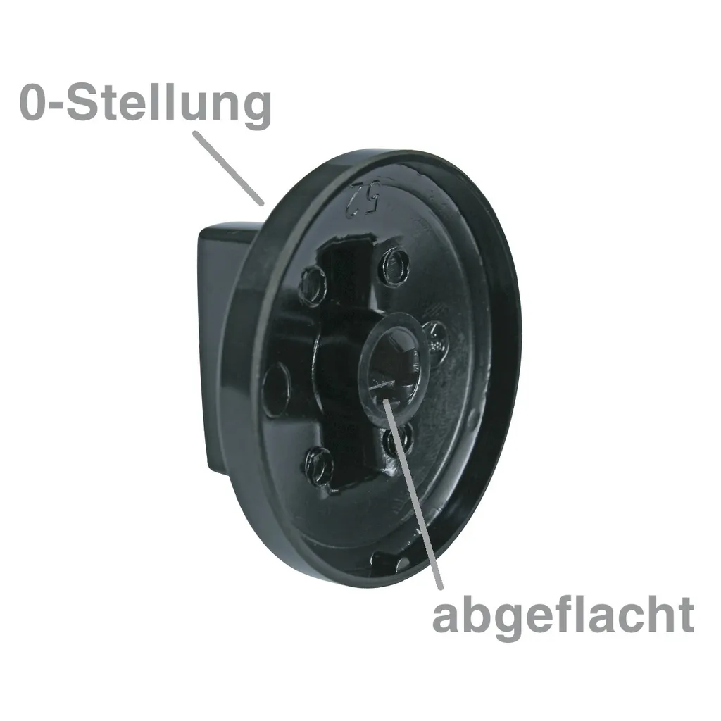 Boutons de Four Noirs Europart Kit de 9 Manettes pour Remplacement Gaz